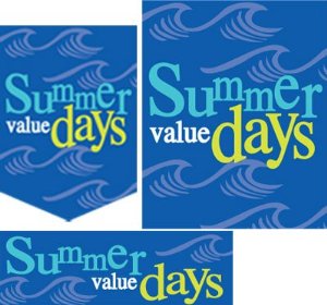 Summer Sale Retail Sale Event Big Format Sign Kit-36 pieces