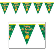 St. Patty's Day Pennants-12 per case - screengemsinc