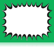 Starburst Shelf Signs-Green 5.5"W  x 3.5"H- 100 signs - screengemsinc