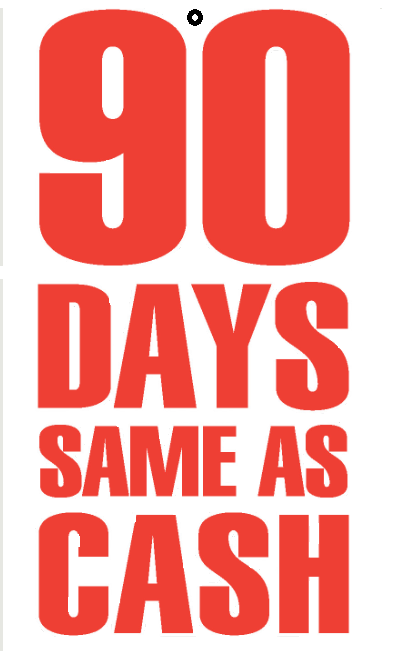 90 Days Same as Cash Sale Tags-Price Tags -100 pieces