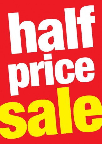 Half Price Sale Tags-Price Tags -100 tags