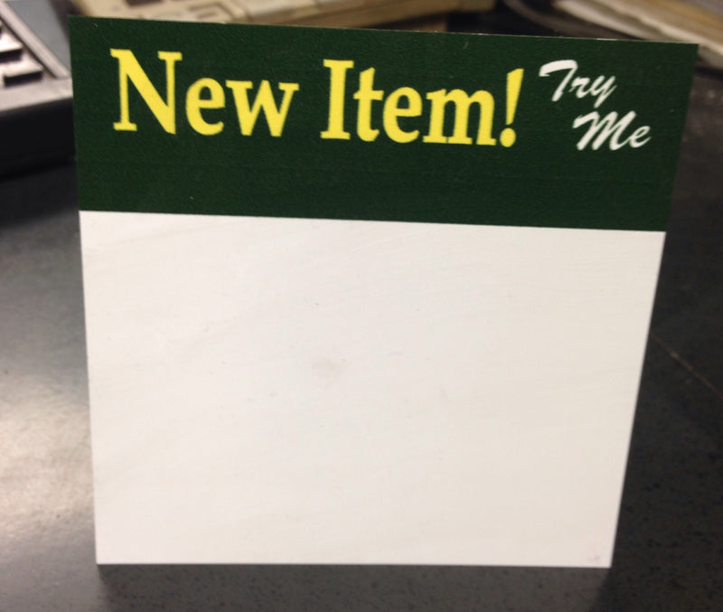 New Item Sign Topper- 25 per pack