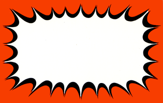 Orange Starburst Shelf Signs Price Cards 