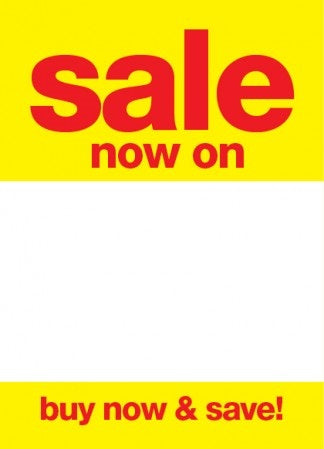 Sale Now On Sale Tags-Price Tags -3.5 x 5.5-100 pieces