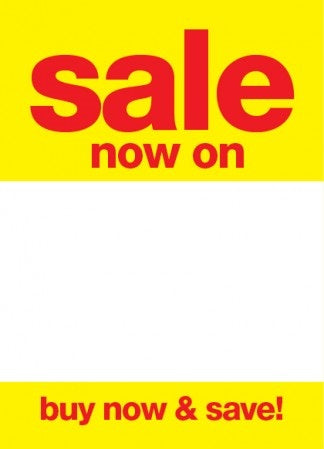 Sale Now On Sale Tags-Price Tags -5 x 7-100 pieces