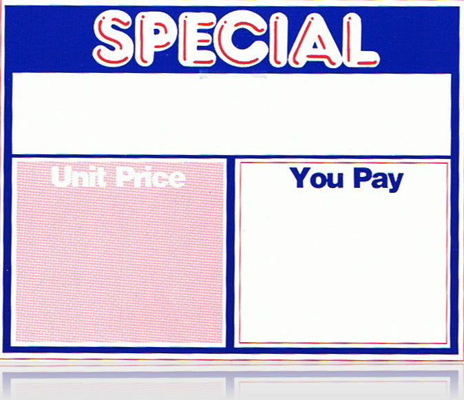 Special Unit Price Shelf Signs 7