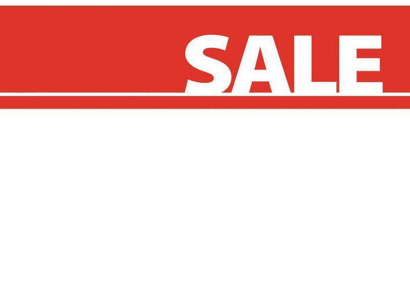 Sale Shelf Sign-Price Cards- 10 signs