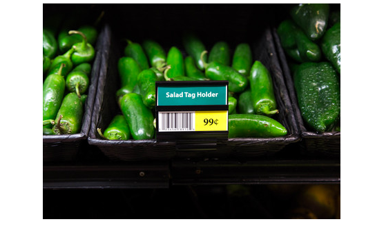 Price Tag Sign Holders for wire baskets shelves fixtures