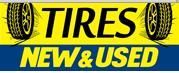 New & Used Tires Banner-Yellow