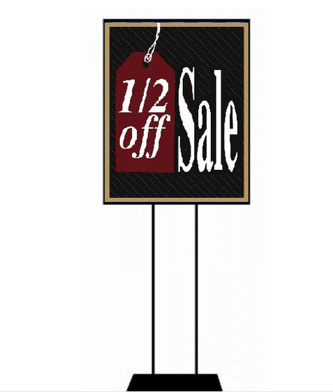 1/2 Off Sale Retail Sale Event Sign Kit -56 pieces