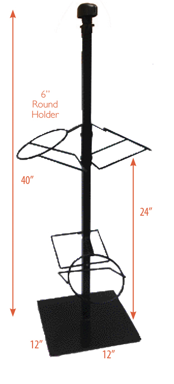 Floral Stand, 4 Vases, Sign & Bag Holder Display Fixture