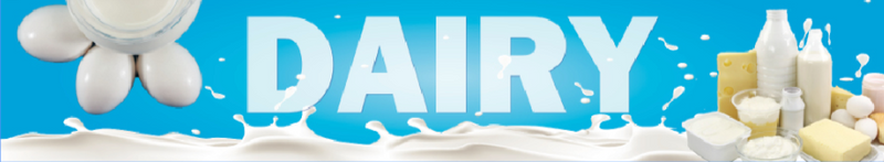 Economical Dairy Department Wall Signs & Wall Graphics