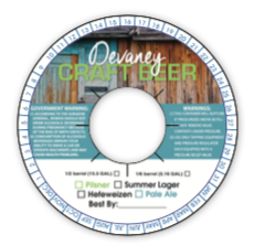 custom printed keg collars
