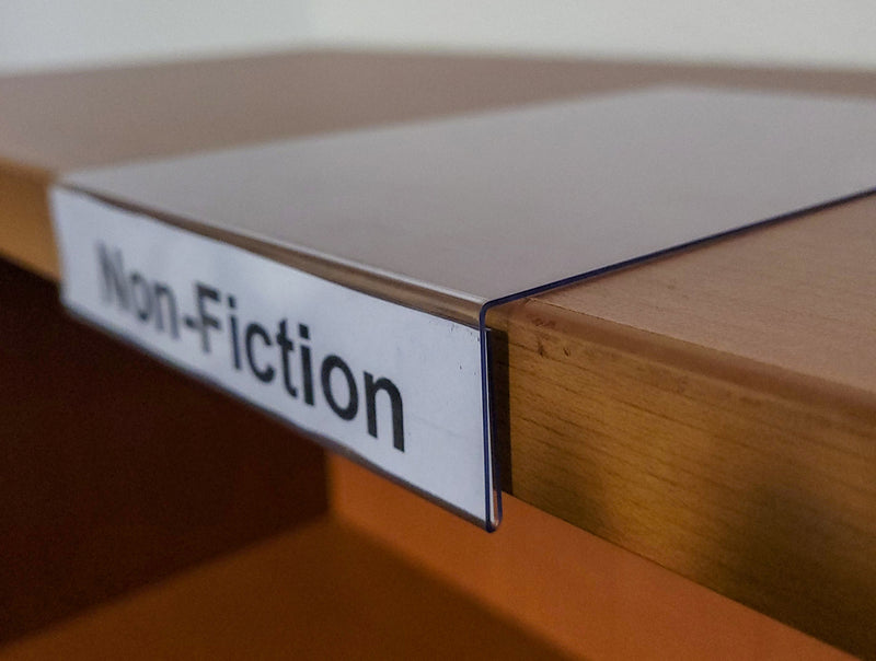 Slide-on Moveable Shelf Sign or Label Holder-10 pieces