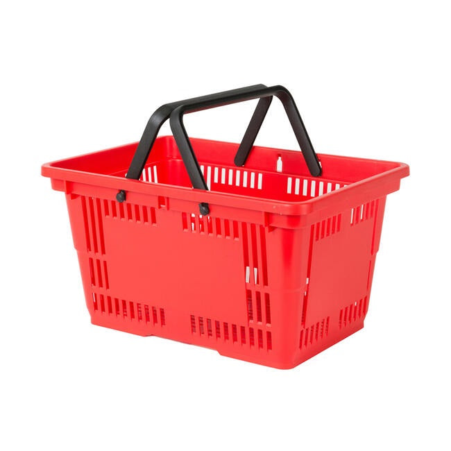 Shopping Hand Baskets Red 5.25 Gallon- 12 units