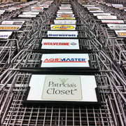 Shopping Cart Sign Frame advertising inserts