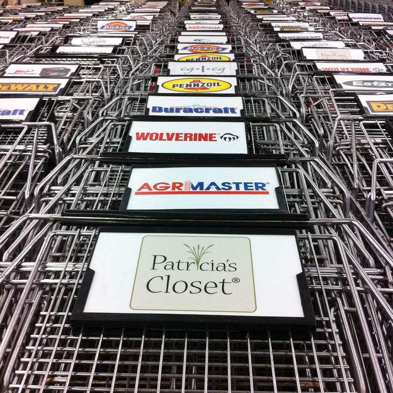 Shopping Cart Sign Frame advertising inserts
