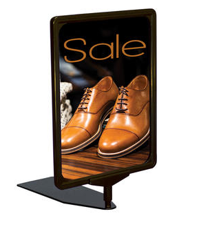 Sign Holder Frame with Shovel Base Kits-11x7