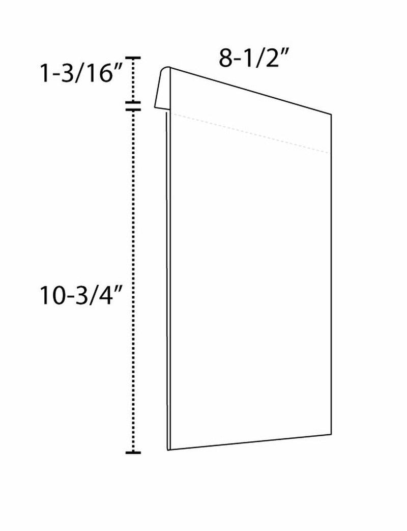 Slim Sign Protectors Sign Holders-Top Mount 8.5" W x 11"H