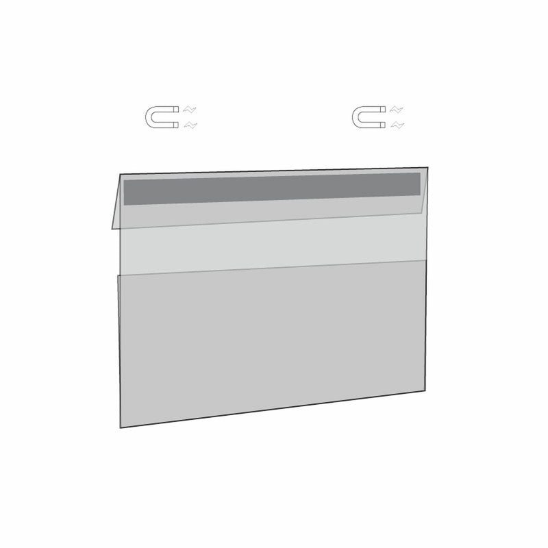 Slim Sign Protectors Sign Holders with Magnets-4"W x 3"H