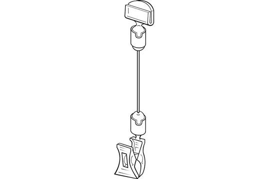 Clip-On Sign Holders- 7.5" H- 5 Pieces