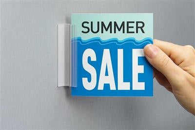 Sign Holder-Hinged with Adhesive