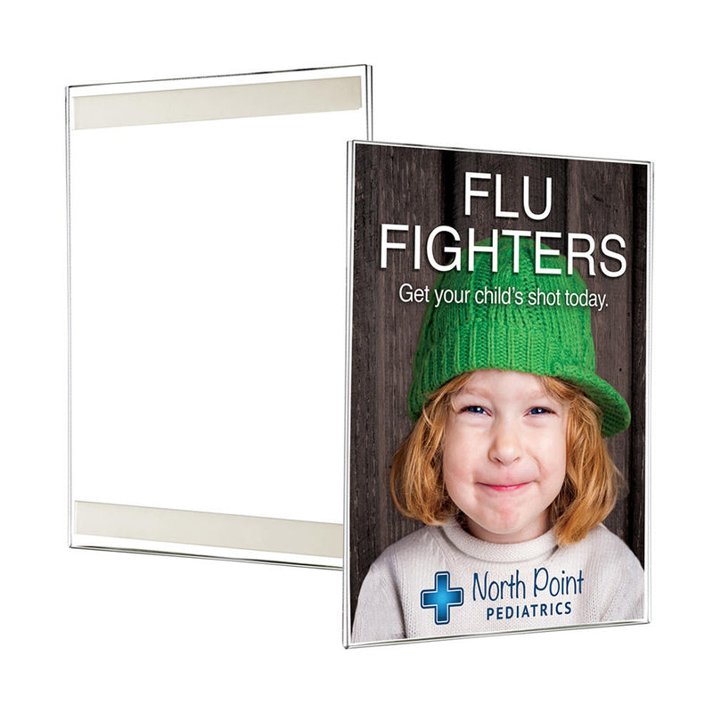 Sign Holders-Acrylic Pocket with Adhesive Tape-5 pieces