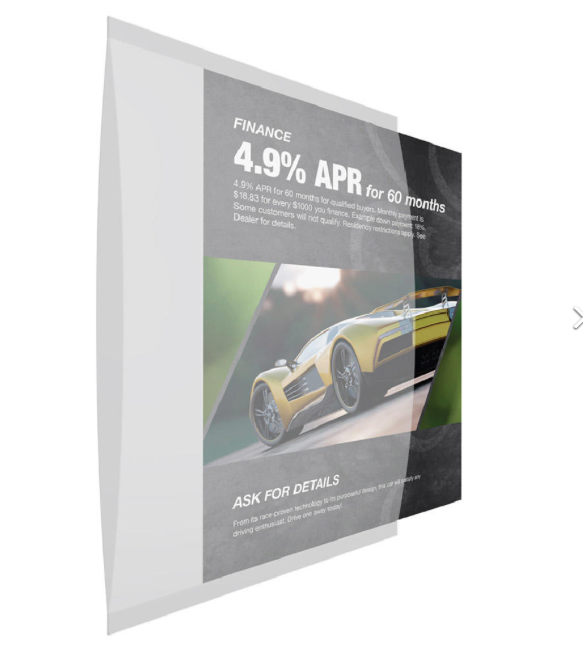 Sign Holders for Glass-8.5"Wx 11"H-10 pieces