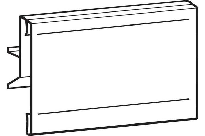 Sign Holders for Shelf Price Channels-Hinged