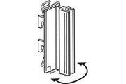 Sign Holders with Hinge for Gondola Upright Shelving