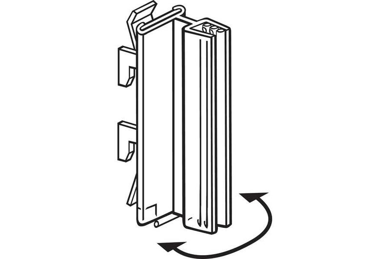 Sign Holders with Hinge for Gondola Upright Shelving