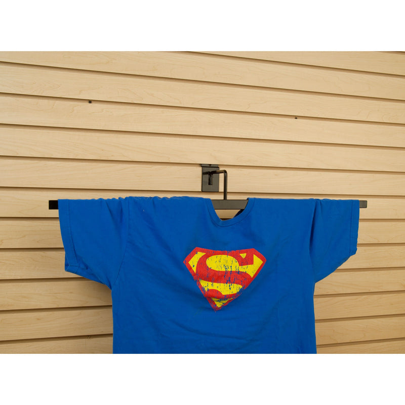 Slatwall Adjustable Scarecrow Metal Display Fixtures-Black