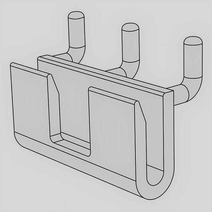 Slatwall/Pegboard Acrylic Bins-14" D- 2 pieces