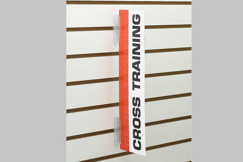 Hinged Slatwall Super Grip Sign Holder- 20 pieces