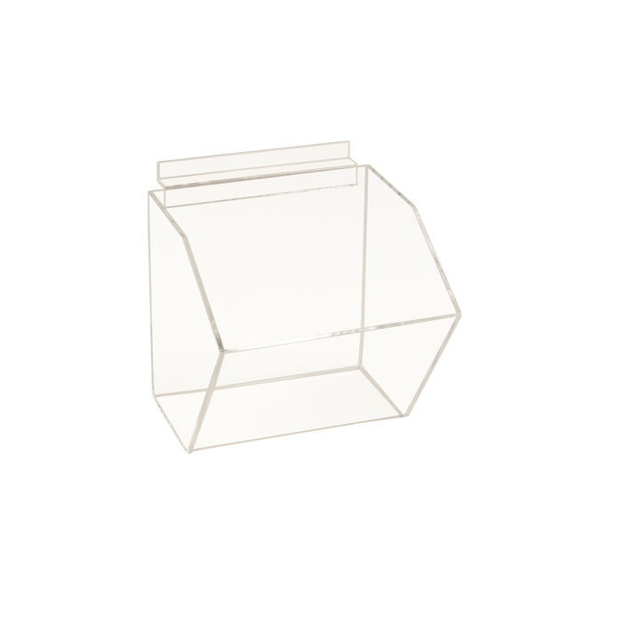 VALUE PACK Slatwall Acrylic Dump Bins- 6" X 6"