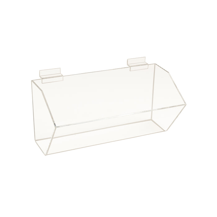 VALUE PACK Slatwall Acrylic Dump Bins-12" X 6"