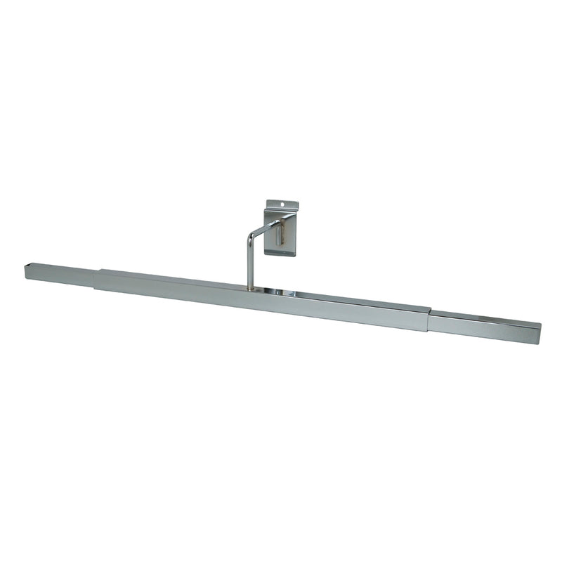 Slatwall Adjustable Scarecrow Metal Display Fixtures-Chrome