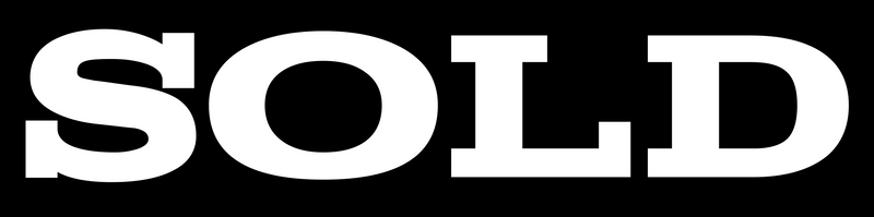 Sold Real Estate Sign Riders-Black & White 24 "x 6"