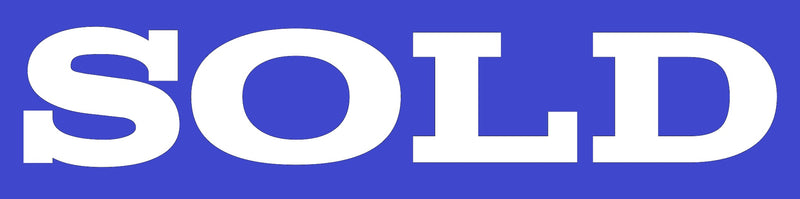 Sold Real Estate Sign Riders-Blue & White 24 "x 6"