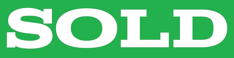 Sold Real Estate Sign Riders-Green & White 24 "x 6"