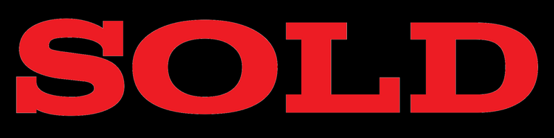 Sold Real Estate Sign Riders-Black & Red 24 "x 6"