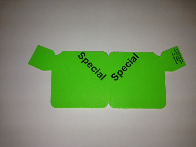 Special Aisle Violators Fluorescent Flag Shelf Signs-100 signs