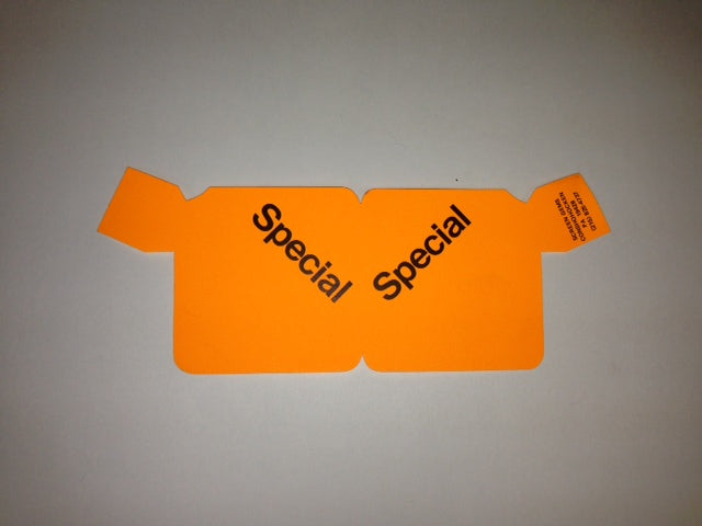 Special Aisle Violators Fluorescent Flag Shelf Signs-100 signs