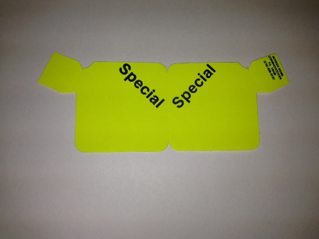 Special Aisle Violators Fluorescent Flag Shelf Signs-100 signs
