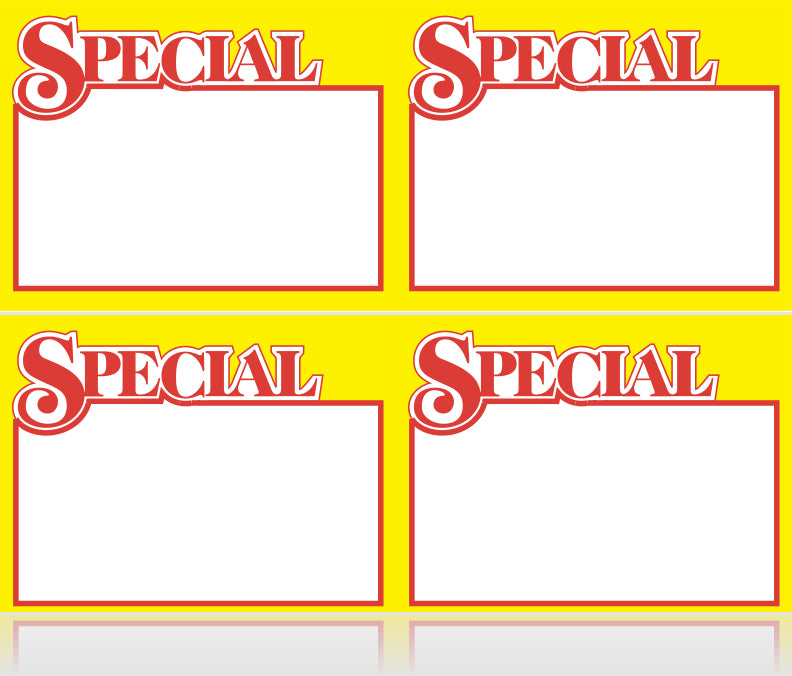 Special Shelf Signs-Laser Compatible