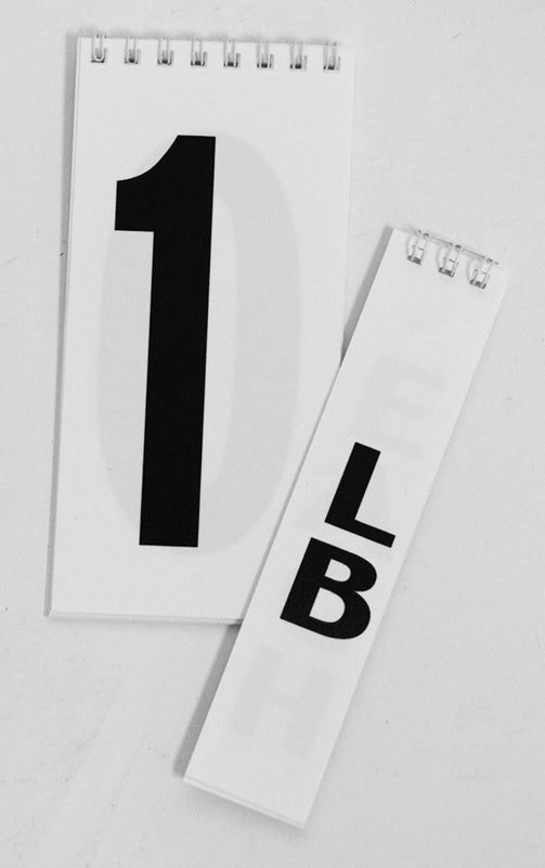 Spiral Flip Up Pricing Pad Sets- 5 1/2 "- 5 sets