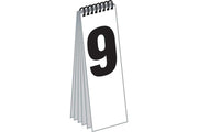 Spiral Numeral Pads for End Cap Signs- Cent Style 