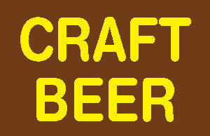 Large Spiral Sign Board Header Craft Beer Insert-6"