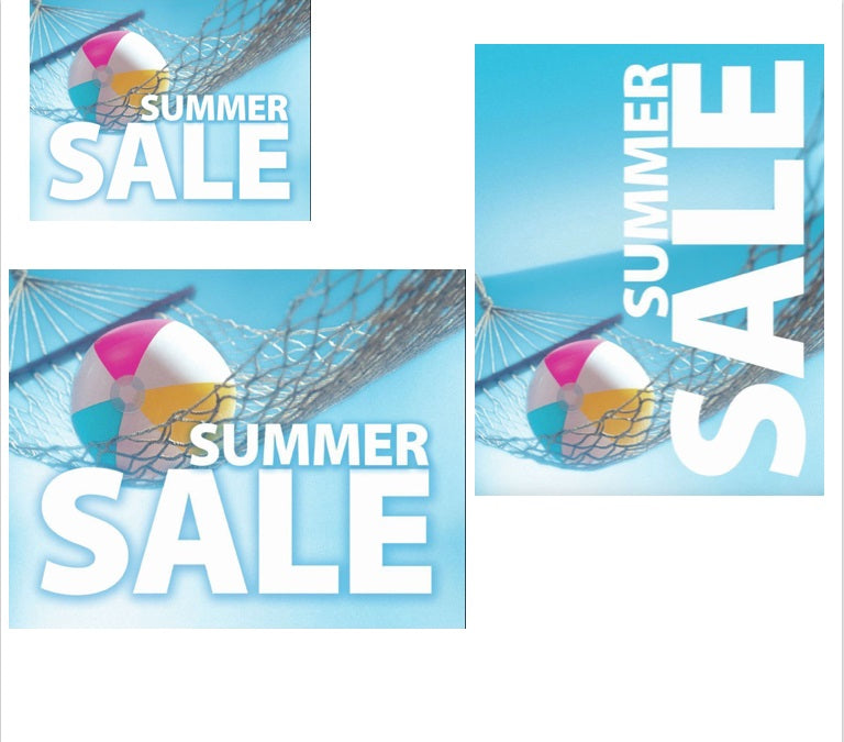 Mini Summer Sale Retail Sign Kit