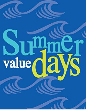 Summer Value Days Window Signs Poster-36" W x 48" H